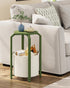 TB01BOG092 TUTOTAK Small Side Table, Round End Table, Night Stand, Bedside Table, Sofa Table with Storage Basket