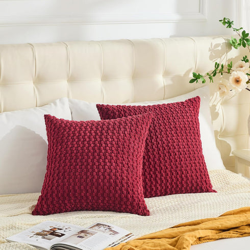 22x22 Inch Set 2 (55x55cm) GAWAMAY Decorative Throw Pillow Covers of for Living Room Couch Bed Sofa, Farmhouse Square