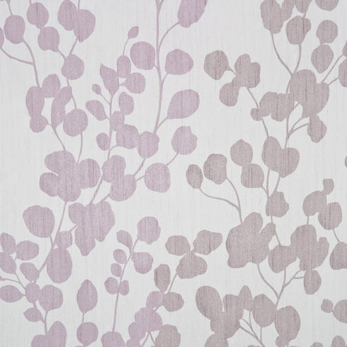 Zenna Home Sylvia Printed Faux Silk Fabric Shower Curtain, 70 x 72 Inches, Machine Washable, Floral Print
