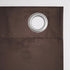 Sun Zero Soho Blackout Grommet Curtain Single Panel, 54" x 95", Energy Efficient, Chocolate Brown
