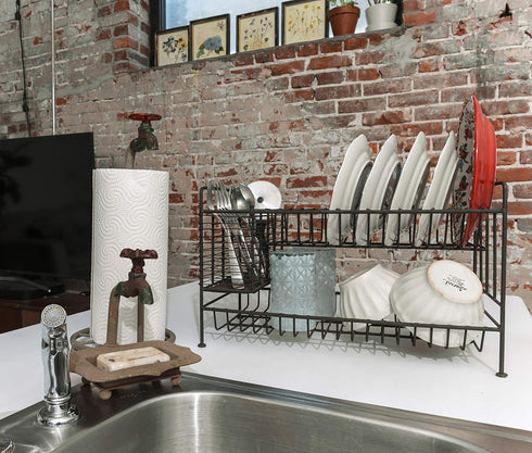 Creative Co-Op Rustic Metal Paper Towel Holder
