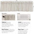 VHC Brands Hatteras Seersucker Ticking Striped Cotton Kitchen Curtains, Rod Pocket Valance 16x72, Denim Blue