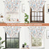 DriftAway Ada Botanical Print Lined Thermal Insulated Window Valance, 52 Inch by 18 Inch, Ivory Orange Teal