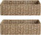 StorageWorks Seagrass Wicker Toilet Paper Basket, 2 Pack for Bathroom Tank Topper