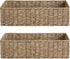 StorageWorks Seagrass Wicker Toilet Paper Basket, 2 Pack for Bathroom Tank Topper