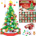 Advent Calendar 2024 Christmas Tree Building Set, 24 Boxes Christmas Countdown Calendar with Warm Light for Adults