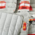 50" 60" Lush Decor Fire Truck Throw Blanket, Red & Gray, W x L - Toddler Blanket - Reversible Stripe Print Quilted