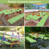 96in, Picnic Table Cover with Bench Covers Camping Essentials Waterproof Windproof Camping Tablecloth with Drawstring