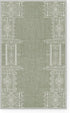 NICETOWN Green Kitchen Rug Runner - 2x6 Washable Non Slip Vintage Rug Runner for Hallways Bedroom Laundry