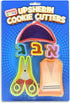 Upsherinish Cookie Cutters Set, Jewish Boy Kit, 6 Piece Set Includes Kippah, Tzizit, Scissors, Aleph, Bet, Gimmel