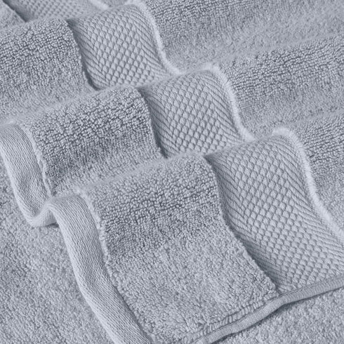 6-Piece Set Modern Threads Luxury Quick-Dry Towel Plush & Ultra-Absorbent for Spa-Like Experience, Smoke