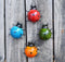 GIFTME 5 Metal Garden Wall Art Decorative Set of 4 Cute Ladybugs Outdoor Sculptures