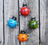 GIFTME 5 Metal Garden Wall Art Decorative Set of 4 Cute Ladybugs Outdoor Sculptures