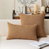 Kevin Textile Decorative Throw Cushion Covers Set of 2, Farmhouse Cushion Case Indoor Outdoor, 22 x 22 inches (Hazel