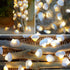 Natural Beach Seashell String Lights 13.85 Ft 40 Warm White LED Battery Operated Ocean Lights