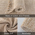 Collive Small Bathroom Rug, 2' x 3' Hand-Woven Low Profile Entryway Rug, Tan Cotton Reversible Washable Mat