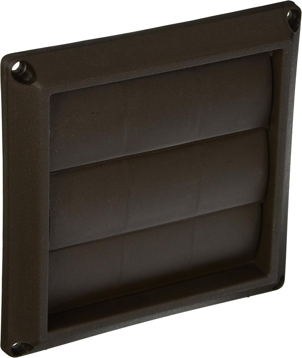 Lambro Industries 2677B Plastic Louvered Vent Hood; 4", Brown