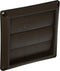 Lambro Industries 2677B Plastic Louvered Vent Hood; 4", Brown