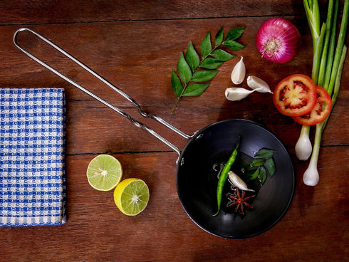Vinod Hard Anodized Tadka Pan (Large), 3.25 mm thick by Vinod