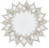 White Linen Doily 15 inches Round Neutral Earth Tones Beige Lace Coffee