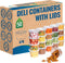 Deli Plastic Food Containers with Airtight Lids - 50 Sets, Leakproof Small Combo Pack, 16oz