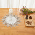 15 inches 15 White Linen Doily Round Neutral Earth Tones Beige Lace Coffee Table Topper Dresser Scarf Place Mats