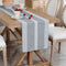 Farmhouse Braided Striped Table Runner Rustic Embroidery Coffee Table Runners for Decorations