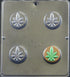 Candy Molds N More Marijuana Leaf Pot Leaf Cookie Sandwich Chocolate Candy Mold 1661