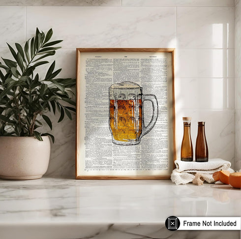 16x20 Poster Master Red Wine Print - Dictionary Poster - Alcohol Art - Bar Cart Wall Design - Gift for Men, Women