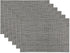 DII PVC Tabletop Collection Placemat Set, Rectangle, 13x17.25, Gray, 6 Piece