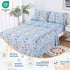 3 Set Sets Viviland Pieces Boys Blue Truck Twin Sheet - Soft Microfiber Fitted Flat Sheets & Pillowcase - Construction