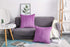 TangDepot Set of 2 Soft Plush Velvet Big Striped Corduroy Decorative Throw Pillow Covers - (28"x28", A90 Light Purple)