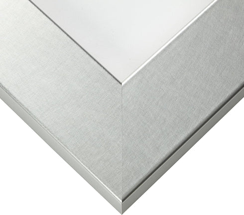 Craig Frames Bauhaus 200 Picture Frame, 4 x 6 Inch, Brushed Silver