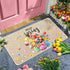 Zhanmai Floral Doormat, 16 x 28 Inch Non Slip Outdoor Doormat for Front Door, Indoor Entrance Rug (Green)