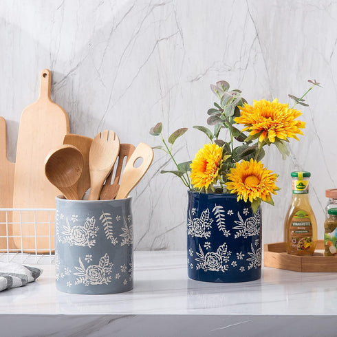 Wisenvoy Kitchen Utensil Holder, Utensil Caddy for Counter, Cooking Utensil Holder, Kitchen Decor