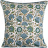 Ridhi Asparagus Green Print Cotton Throw Pillow Covers for Decorative Couch - 18x18 Inches