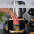 Countertop Made Easy Kit Metal Carousel Tea Bag Organizer & Kettle Stand Caddy- Modern Storage Solution for Tea Bags