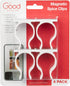 Good Cooking Set of 4 Universal Magnetic Spice Rack Gripper Clips - Easily Organize Dispensers, No Screws Needed