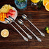 KEAWELL Luxurious 9 Inch Iced Tea Spoon Set - 4 Pieces, Gorgeous Design, 18/10 Stainless Steel, Perfect for Cocktails