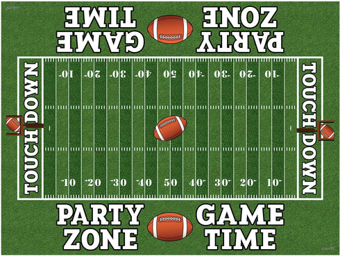 AnapoliZ Football Tablecloth Plastic | 3 Pcs Party Pack (54" x 72") | Rectangular Game Day Table Cover