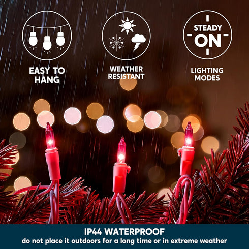 Indoor,200(2100) Light,42.8 Joiedomi Christmas String Lights Mini Pink FT Lighting Decor for Dorm Classroom Bedroom