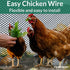 1.3ft 30ft (15.7" 360") AlpineReach Plastic Wire Mesh x Fence Roll with Zip Ties - Ideal for Poultry, Dogs, Rabbit