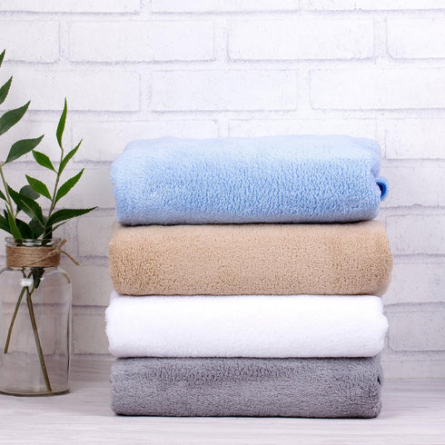 JML Set 2, 30"x60", Swimming Large Bath Towels of Oversized, Lightweight, Soft, Absorbent, Lint-Free Microfiber Fleece