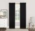 Sun Zero Easton Energy Saving Blackout Curtain Panel, 40" x 63", Black