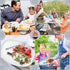 R HORSE Dad Grill Platter Gift, White Oval Serving Tray for BBQ, Salads, Desserts, Charcuterie, Birthday Christmas Gift