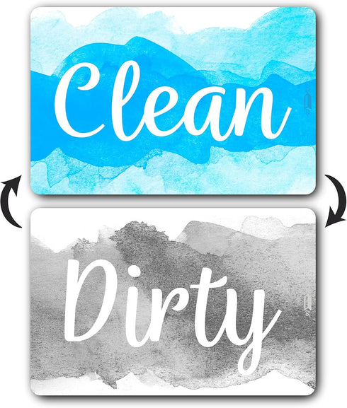 Brothers Bench Blue & Gray Dishwasher Magnet - Clean Dirty Sign for Kitchen Organization and Refrigerator