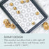 Chicago Metallic Silicone Pastry Mat with Measurements, Baking Mat with Cookie Marks, Gray 16.5x11.5 Inch