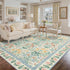 5x7 Boho Area Rugs: Floral Washable Rugs for Living Room Bedroom Nursery Girls Room Decor - Soft Non-Slip Carpet
