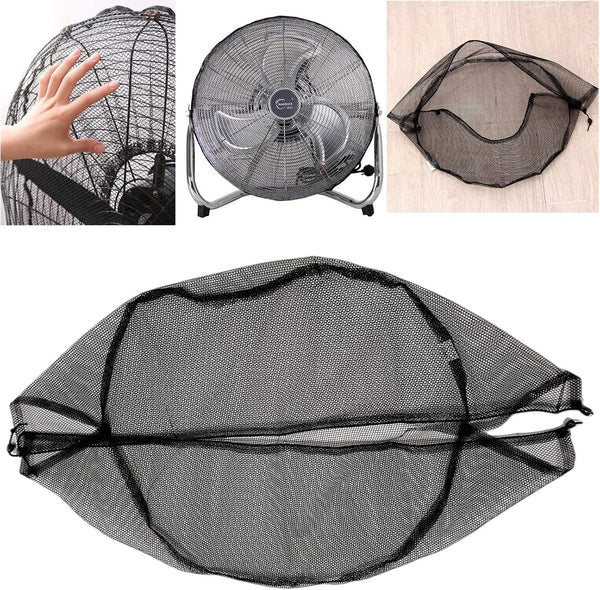 Fan Cover for 14 Inch High Velocity Floor Fan: Dustproof Cover with Children Finger Safety Protection for Small