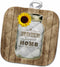 3D Rose Country Rustic Mason Jar with Sunflower - Sweet Home Pot Holder, 8 x 8
